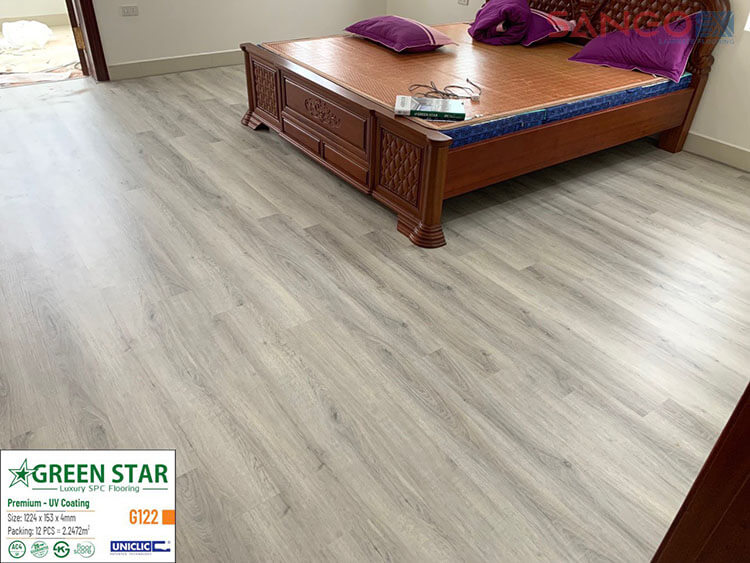 Thi công sàn nhựa hèm khóa Greenstar G122 Thi công sàn nhựa hèm khóa Greenstar G122