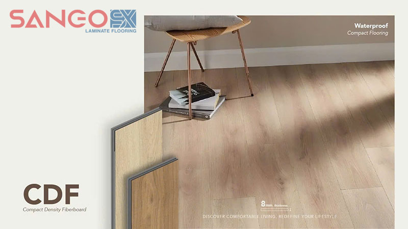 Mẫu sàn gỗ công nghiệp cốt đen cdf chịu nước