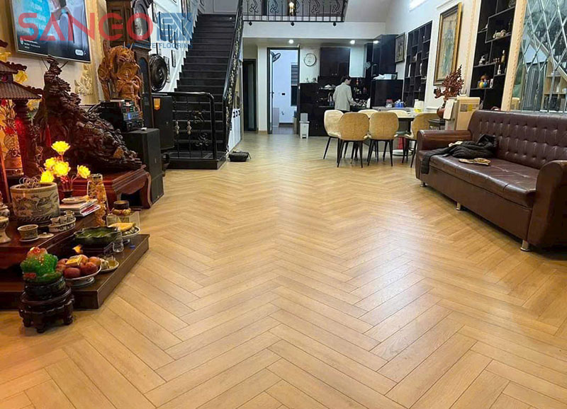 Công trình thi công sàn gỗ cốt xanh Malaysia Wilson